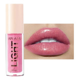 Labial Lipstick Liquido Humectante Brillo Larga Duración Acabado Brillante Color Rosa