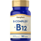 Suplemento En Tabletas Piping Rock  Suplemento B Complex Vitaminas En Botella De 0l 180 Un