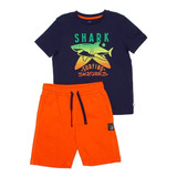 Sketchers Conjunto Para Niño 2 Pzas Original 100% Algodon