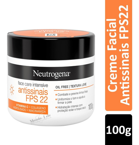 Creme Facial Neutrogena Antissinais Vitamina C Fps22