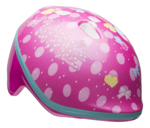 Casco De Seguridad Para Bicicleta Niña Minnie Mouse Rosa