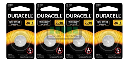 Cr2016 3v Duracell / 4 Pilhas