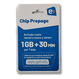 Chip Prepago Entel Pack 100 Unidades Incluye 1gb +30 Min