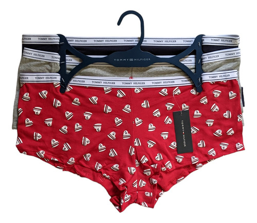 Paquete 3 Calzones Boyshorts Boxers Tommy Hilfiger Mujer