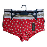 Paquete 3 Calzones Boyshorts Boxers Tommy Hilfiger Mujer