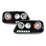 Faros Lobo F-150  1997 Al 2008 C/lupa Y Leds Promoción!