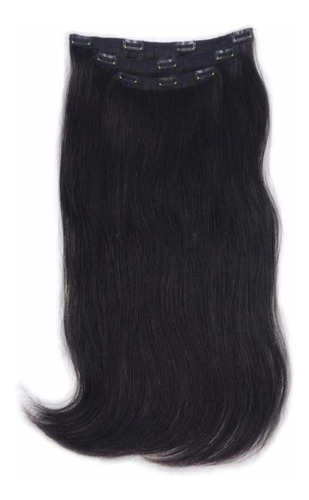 Aplique Tic Tac Cabelo Humano Liso 70cm 150 Grs 3 Telas