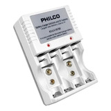 Cargador Philco Para 4 Pilas Aa Aaa Y 9v