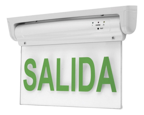 Letrero Led Salida Emergencia Bateria Respaldo/ Hb Led Color Blanco