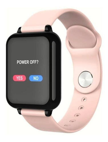 Smartwatch Smartwatch B57 Caixa Preta Pulseira Rosa