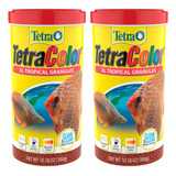 2 Bote De Alimento Tetra Tetracolor Tropical Granules 300g