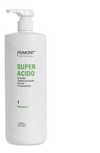 Primont Super Acido Shampoo Cabello Procesado 1000ml
