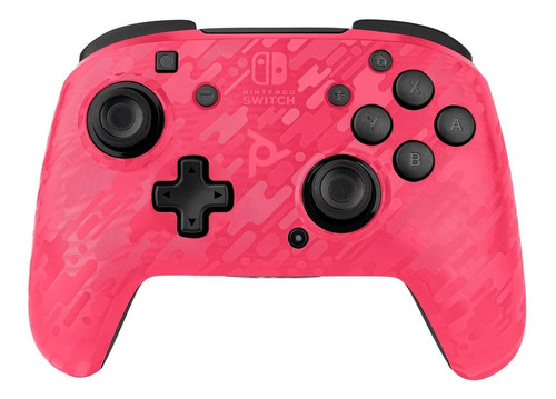 Control Joystick Inalámbrico Pdp Nintendo Switch Camo Rosa