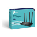 Roteador Tp-link Wireless Ac1200 4 Antenas Gibabit Archer C6 Cor Preto