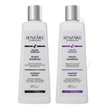 Senzare Duo Shampoo Black 300ml & Shampoo Violeta 300ml