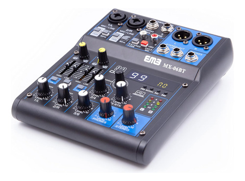 Mx06bt 99 Dsp 6channel Audio Mixer Mixing Console Mp3 S...