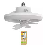 Ventilador De Techo Con 5 Aspas Y Luz Led 360 Grados