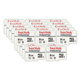 Paquete De 25 Tarjetas De Memoria Sandisk Industrial 8gb Mic