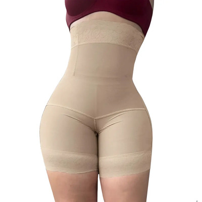 Panty Short Faja Reductora Colombiana Moldeadora Con Tirante Color Beige Talla S | Envío gratis
