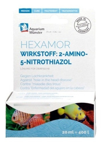 Aquarium Munster Hexamor 20ml (antiparasitario Interno Pez)