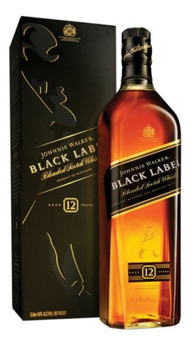 Whisky Johnnie Walker 12 Años Black Label 750ml