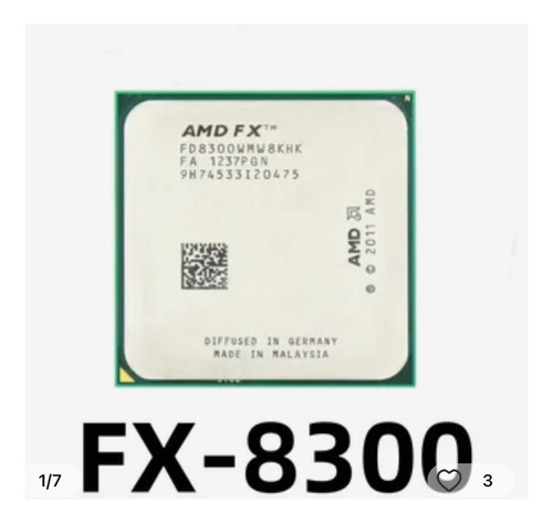 Processador Amd Fx 8300 8 Núcleos,am3+, Dissipador E Cooler