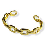 Brazalete Eslabones Cadena Oro Laminado Pulsera 