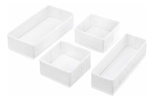 Juego De Organizador De 4 Cajones Blancos