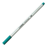 Caneta Pincel Stabilo Pen 68 Brush Azul Turquesa Lettering 5