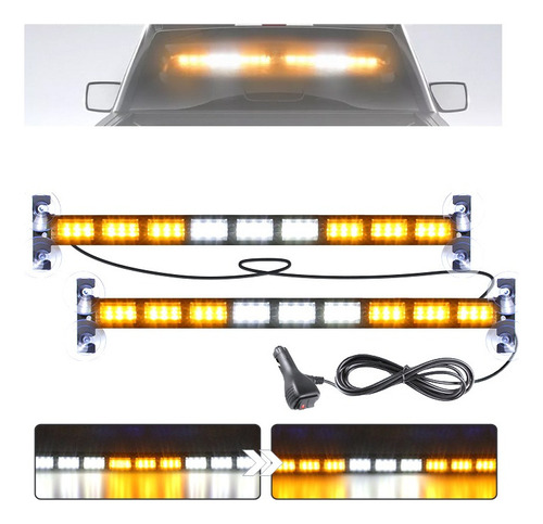 Barra Torreta Estrobo Par Luces Código Policia 162 Led 17 In