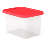 Pack De2 Vianda Taper Plastico Caja Organizadora C/tapa 3,3l