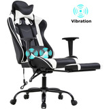 Silla Gamer Best Office Con Masajeador Blanca