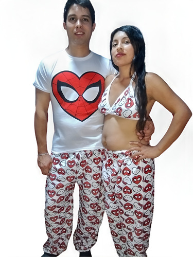 Duo Pijama Parejas Peluche Batman 14 Febrero Novios