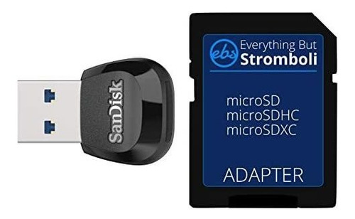 Adaptador Sd Ebs Con Lector Usb 3.0 San Disk -negro