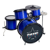 Bateria Infantil Luen Star Kids Azul Com Nota Fiscal