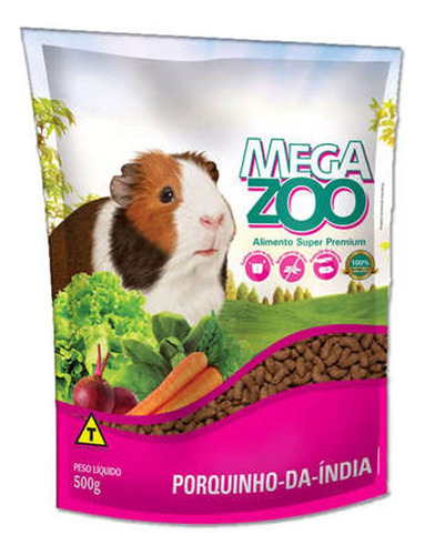 Megazoo Ração Super Premium Para Porquinho Da India 500g