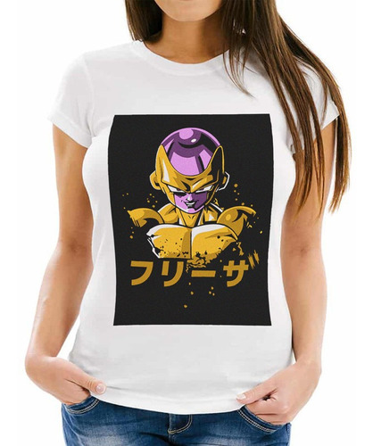 Playera Dama Dragon Ball Ak Freezer Golden