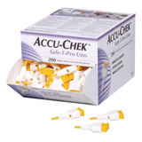 Lancetas Accu-chek® Safe-t-pro Uno 200 Unidades Medición