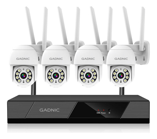 Kit De Seguridad Cámaras Y Dvr Para Techos Y Paredes Gadnic