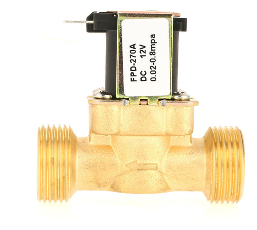 1pc Dc12v G3/4 Normal De Latón Válvula Solenoide Eléctrica C