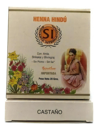Henna Hindú Diversos Tonos 20g - G  Ton - g a $495