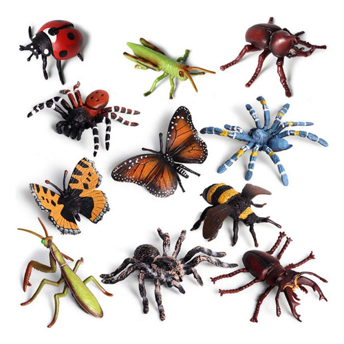 Figuras De Insectos De Animales De Fauna, Juguete Educativo 