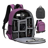 Mochila Profesional Para Camaras Dslr Slr Tarion Purpura