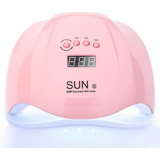 Cabina Uv Uñas Uso Profesional - Sun X Led 54w- Temporizador Color Rosa