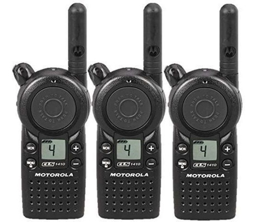 3 Walkie Talkies Motorola Cls1410 De Dos Canales -negro