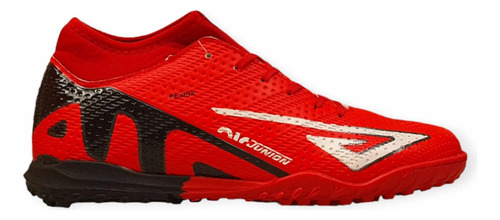 Tenis Futbol Rapido Fut7 Union Rojo Negro Blanco 2046 Cosido