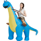 Disfraz De Dinosaurio Inflable De Una Casa Para Montar Diplo