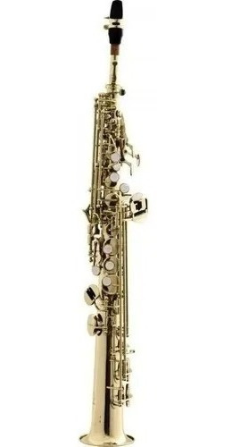 Saxofone Soprano Reto Harmonics Hst410l Laqueado Em Sib Case