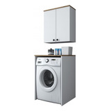 Mueble Moderno Lavarropas Lavadero  Baño Organizador Lm-009