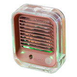 Ventilador De Mesa Usb Potente Viento Mini Marrón